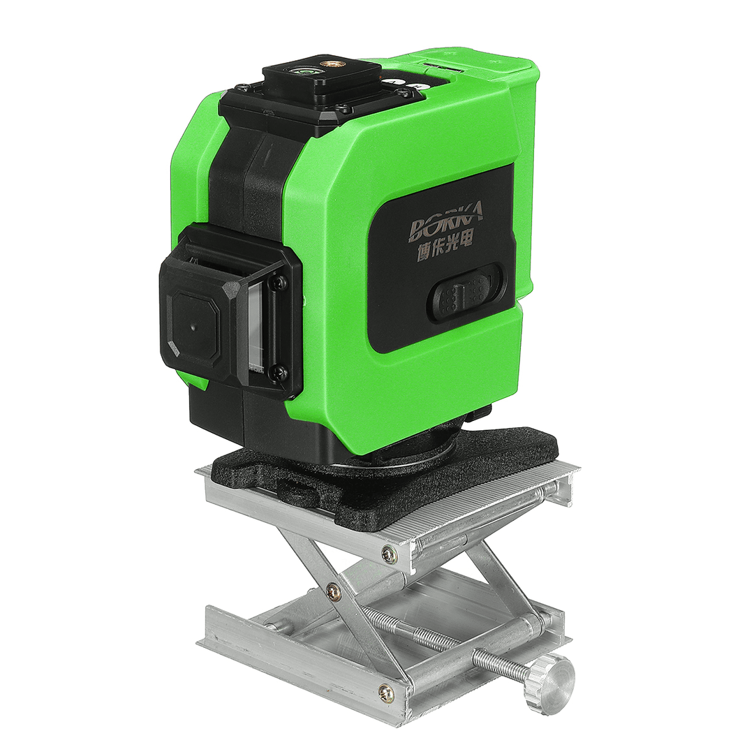 16/12 Line 4D 360° Horizontal Vertical Cross Green Light Laser Level Self-Leveling Measure Super Powerful Laser Beam - MRSLM