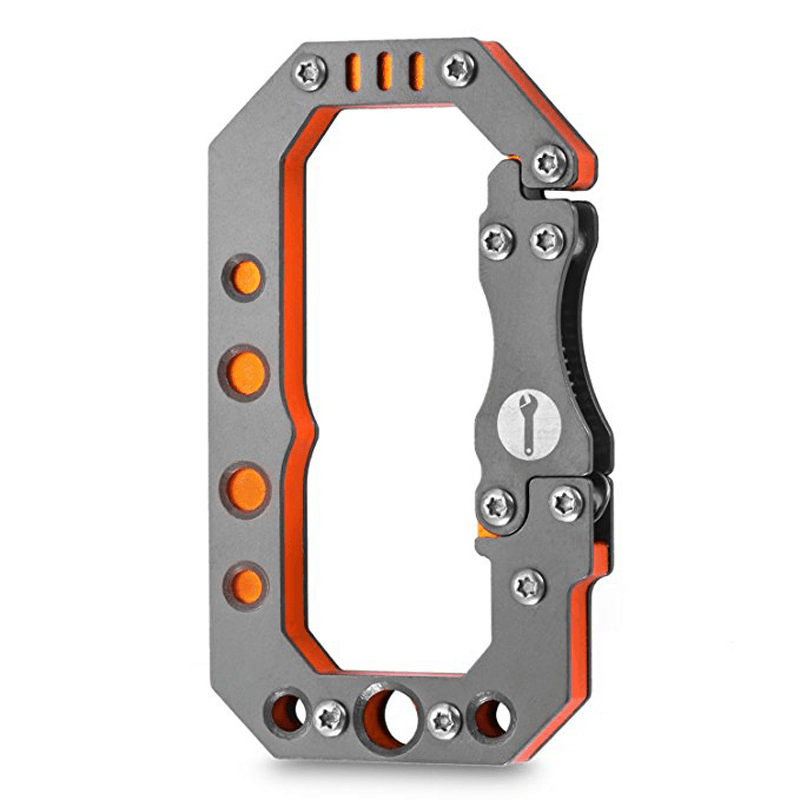 DITO Stainless Steel Survial Hiking Climbing Carabiner Outdoor Multifunctional Backpack Buckle Keychain - MRSLM