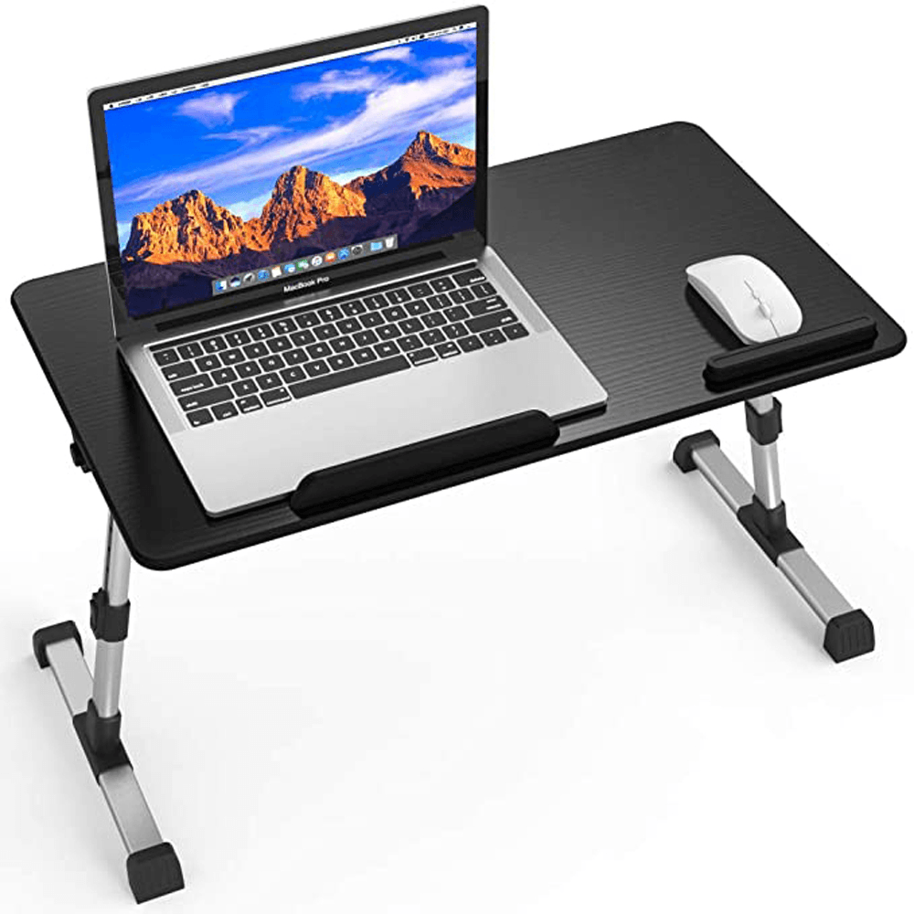 Folding Laptop Desk Height Adjustable Lifting Table Sofa Bed Serving Tray Portable Small Study Desk with Cooling Fan Home Office Dormitory Furniture - MRSLM