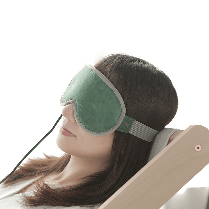 Smart Eye Patch Breathable Sleep USB Rechargeable 5 Massage Modes 3 Temperature Adjustment Modes Travel Office Eye Mask - MRSLM