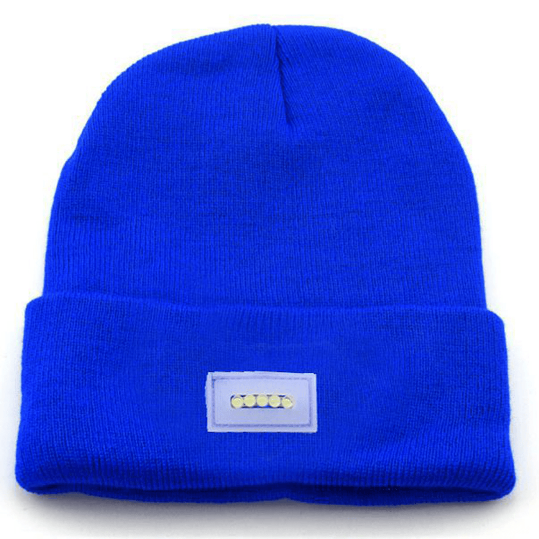 LED Lighted Beanie Cap Hip Hop Men Women Knit Hat Hunting Camping Running Hat Christmas Gifts for Men Women Cap - MRSLM