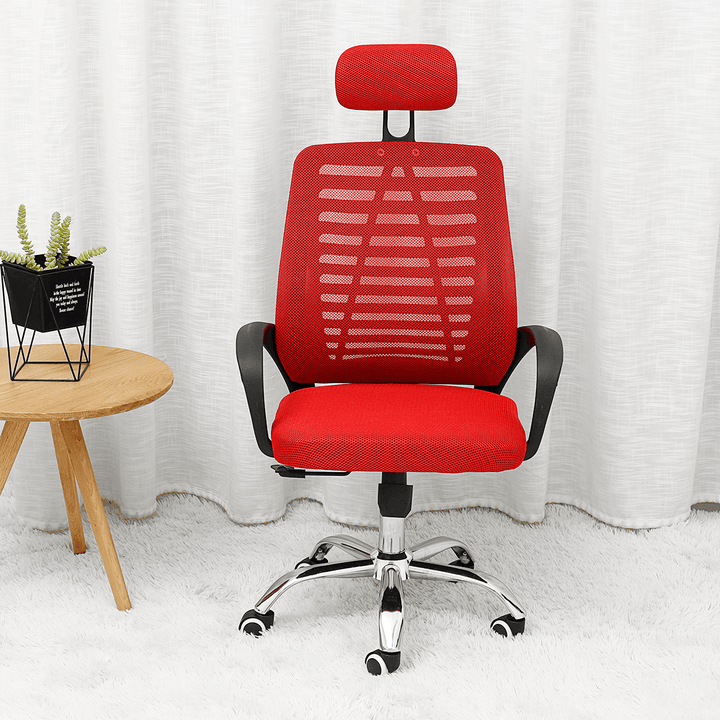 Ergonomic Office Chair with Rocking Funtion Sponge Cushion High-Back Comfortable Mesh for Home Office - MRSLM