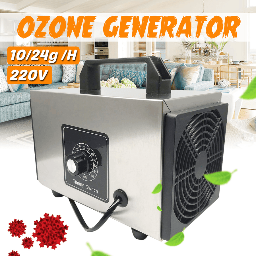 220V Home Ozone Generator Air Purifier Portable Ozone Machine with Timing Switch - MRSLM