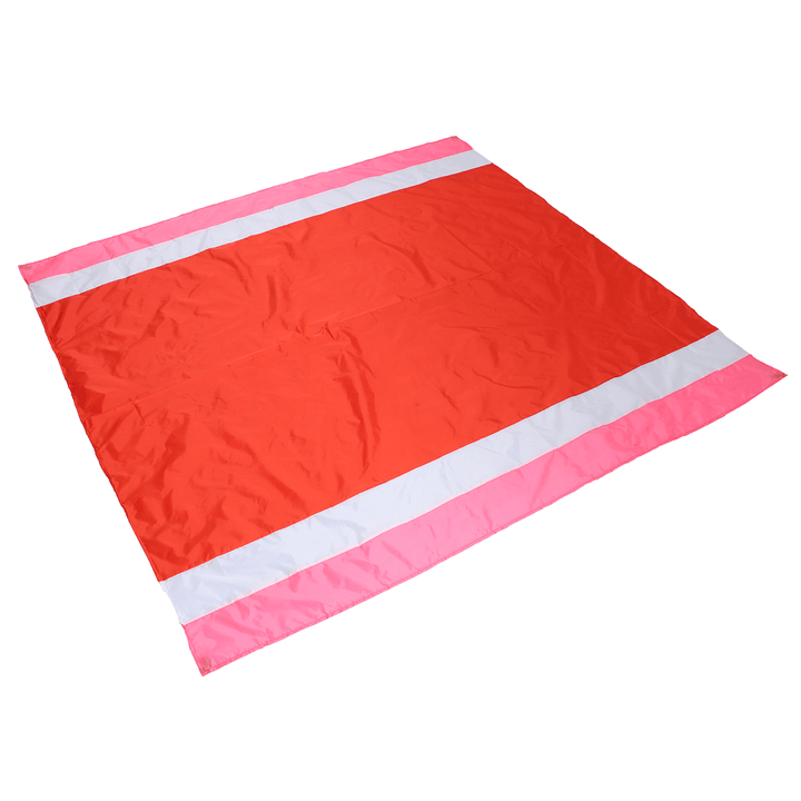 210X200Cm Waterproof Beach Blanket 4-6 Persons Lightweight Sand Resistant Beach Mat Picnic Mat with Storage Bag Peg for Camping Hiking - MRSLM