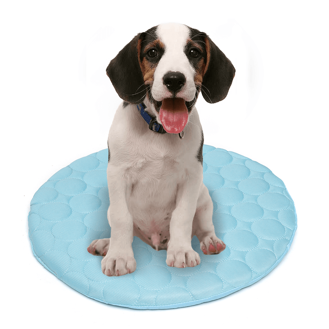 42R/50R Pet Dog Cat Soft Summer Chilly Cooling Mat Cold Bed Fiber Mats Pad Pet Seat Cushion - MRSLM