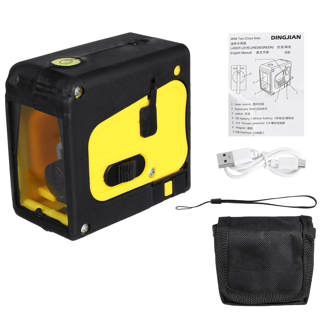 Mini 2 Line Handy Green Light Automatic Rotary Laser Level - MRSLM