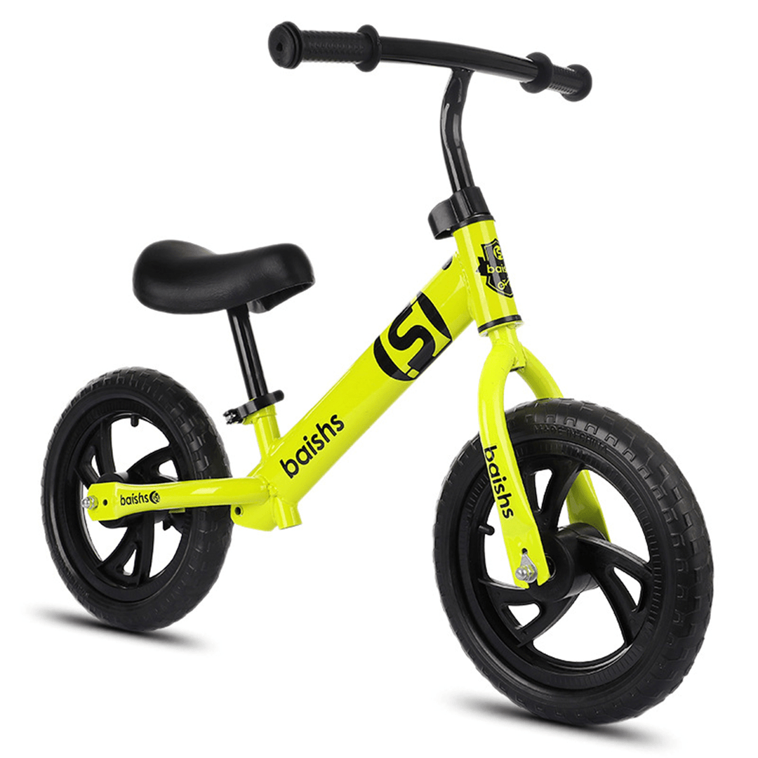 BAISHS No Pedal Toddler Balance Bike Kids Mountain Bikes Children Scooter Boys 12 Inches BMX Bikes for 2/3/4/5/6 Year Old Beginner Rider Training - MRSLM