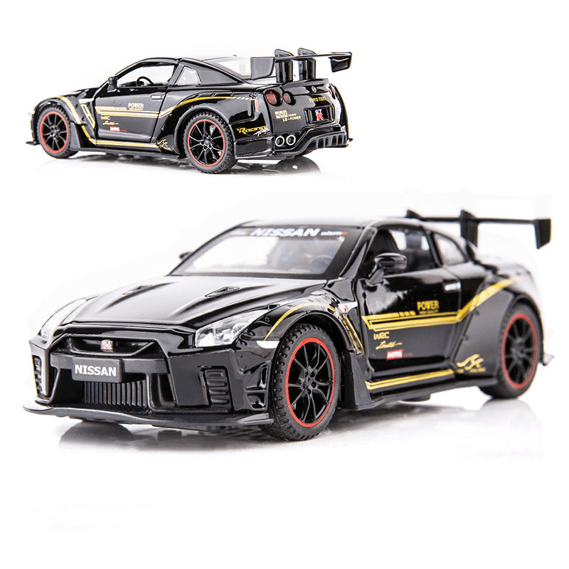 Alloy Toy Four-Open Sound and Light Car Model Ornament Male - MRSLM