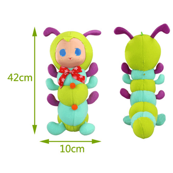 Caterpillar Stuffed Bedtime Playmate Short Plush Toy Gift Decor Collection - MRSLM