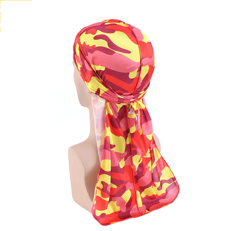 Faux Silk Camouflage Bandage Pirate Hat - MRSLM