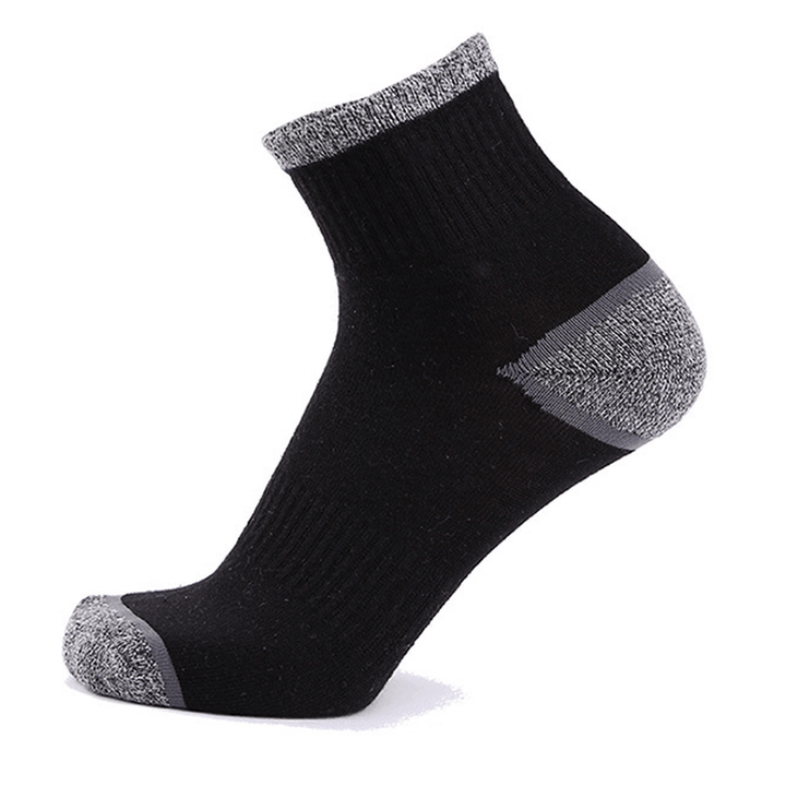 Men Sport Breathable Cotton Middle Tube Socks Casual Elastic Adjustable Socks - MRSLM