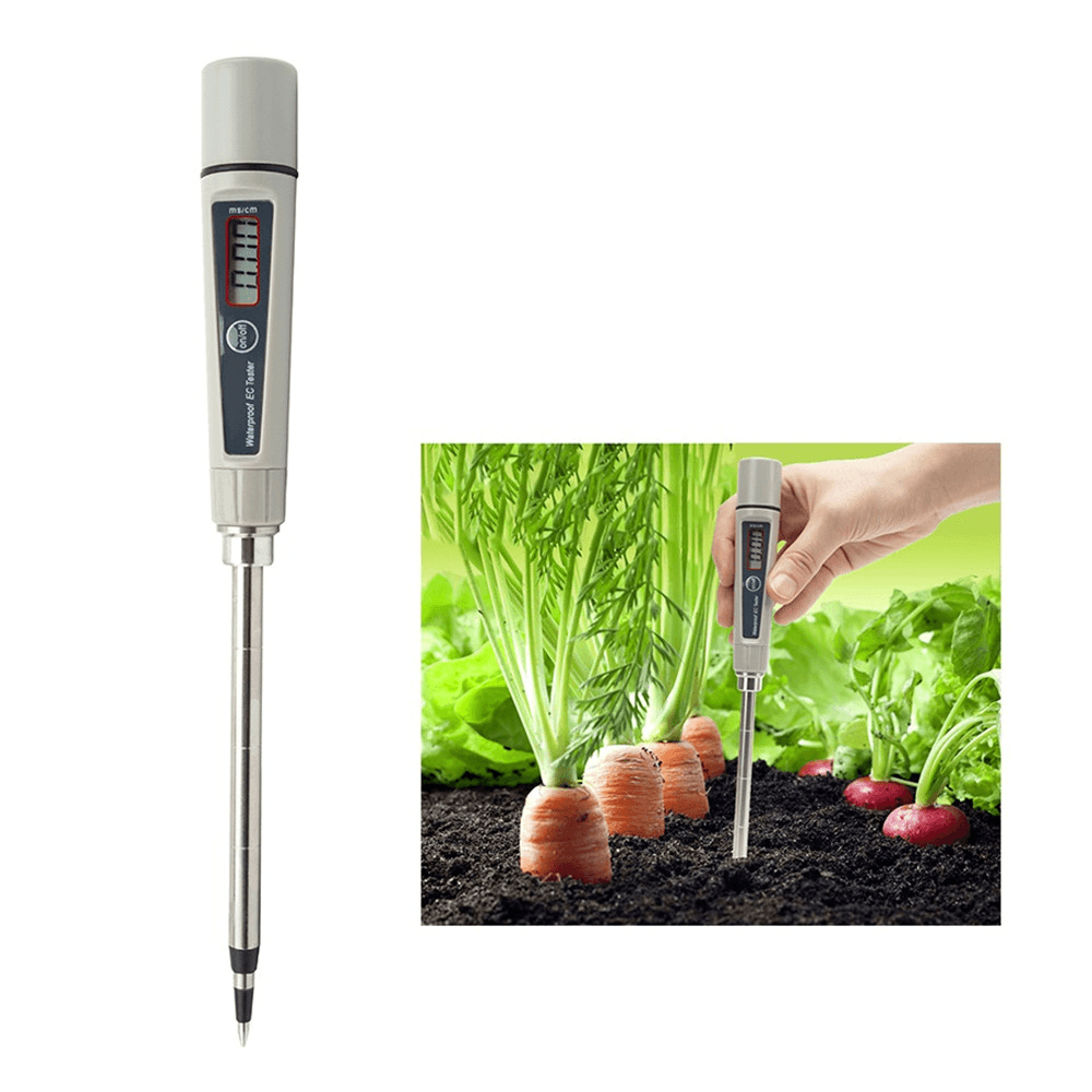 EC-316 Gardening Tester Soil Detector EC Probe Soil Test EC Meter for Household Potted Flower Pot - MRSLM