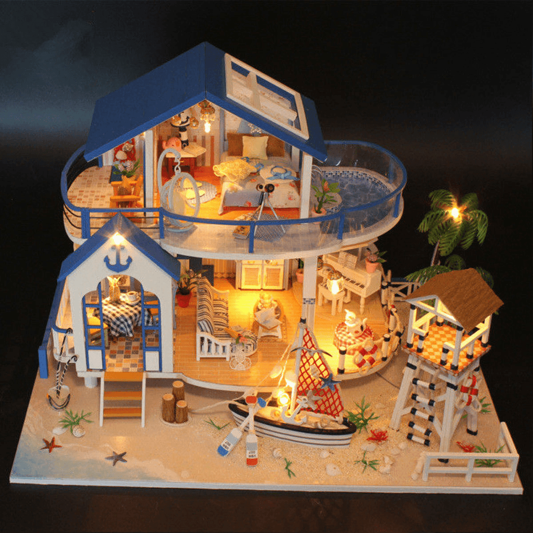 Hoomeda Legend of the Blue Sea DIY Doll House Miniature Model with Light Music Collection G - MRSLM