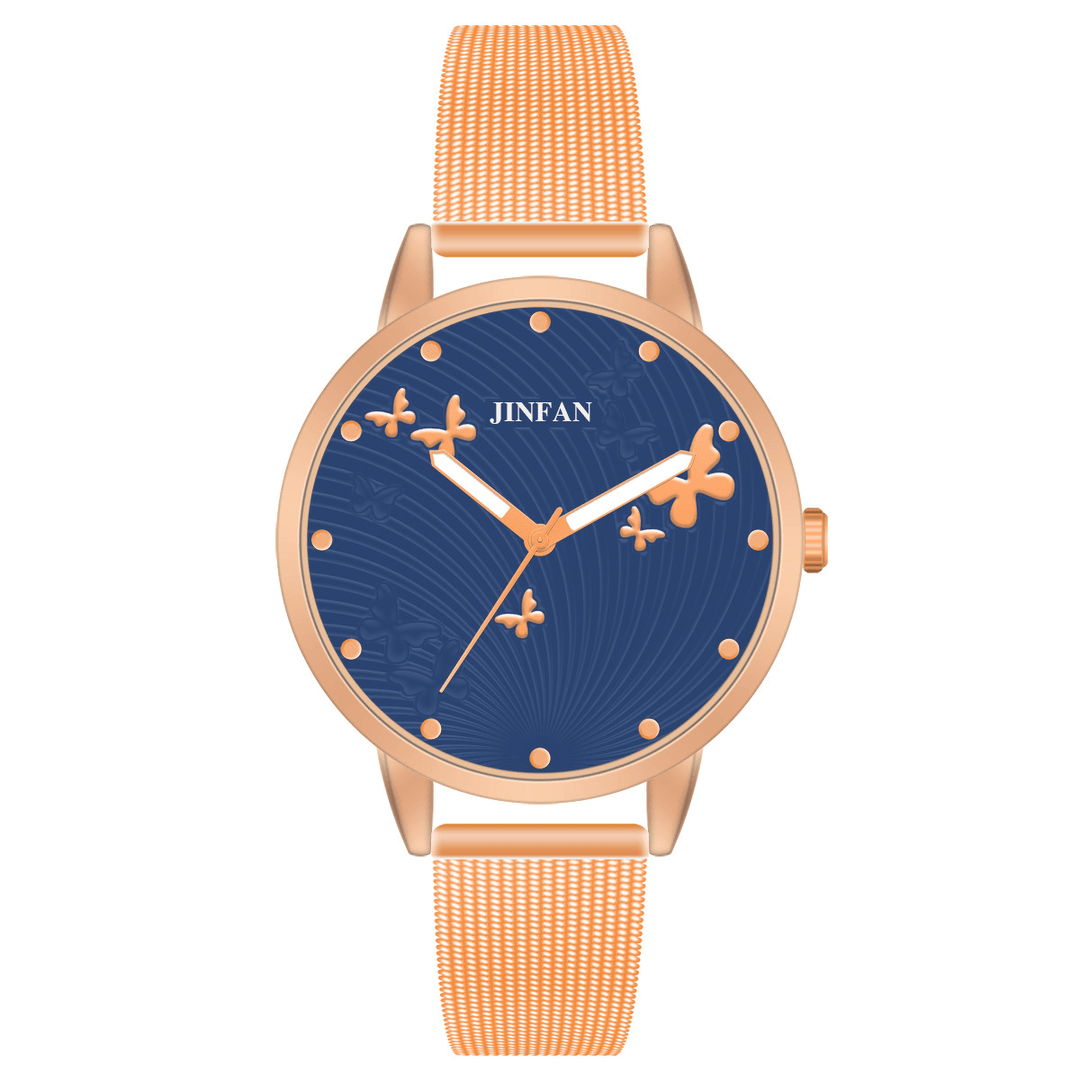 JINFAN JL06 Casual Style Women Wrist Watch Full Steel Quartz Watches - MRSLM