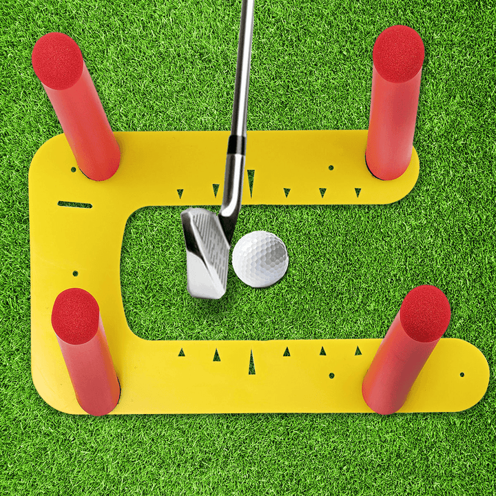 Golf Alignment Trainer Removable Aid Swing Training Speed Trap Practice Base Outdoor Sport Golf Accessories - MRSLM