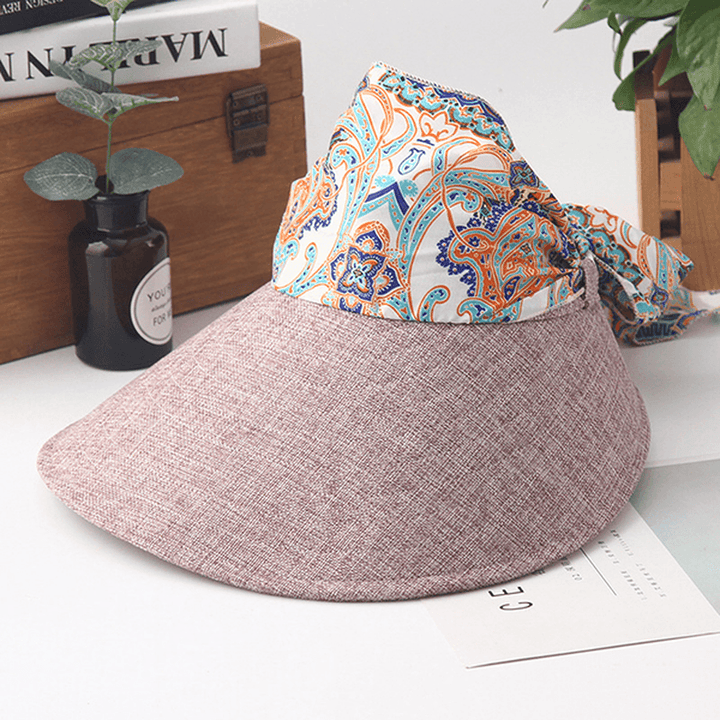 Women Summer Foldable Wide Brim Anti-Uv Sun Bucket Hat - MRSLM