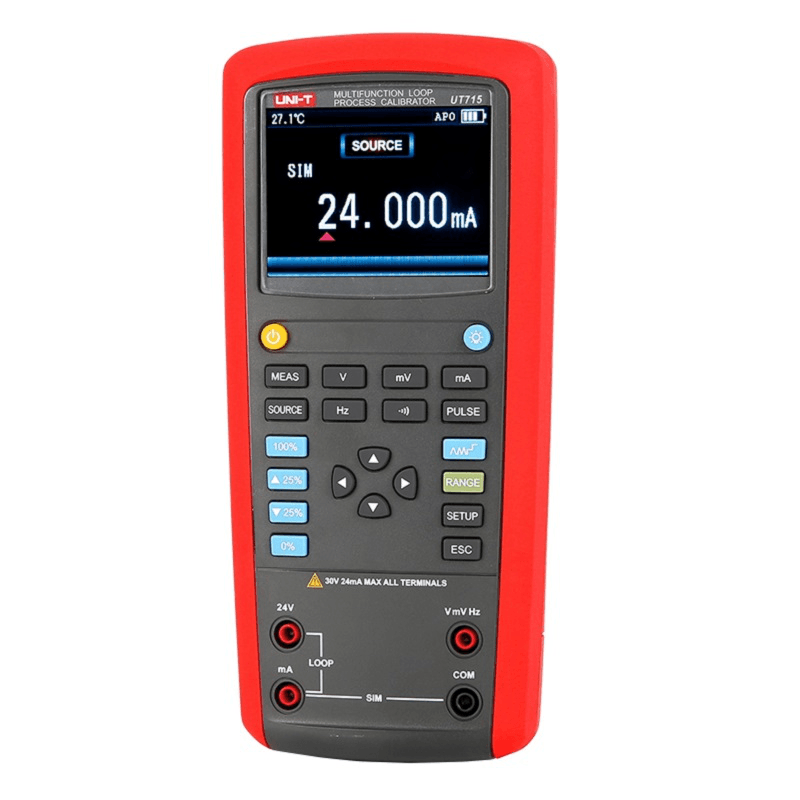 UNI-T UT715 Multi-Function Loop Process Calibrator DC Voltage/Current/Frequency/Continuity Measurement Calibration - MRSLM