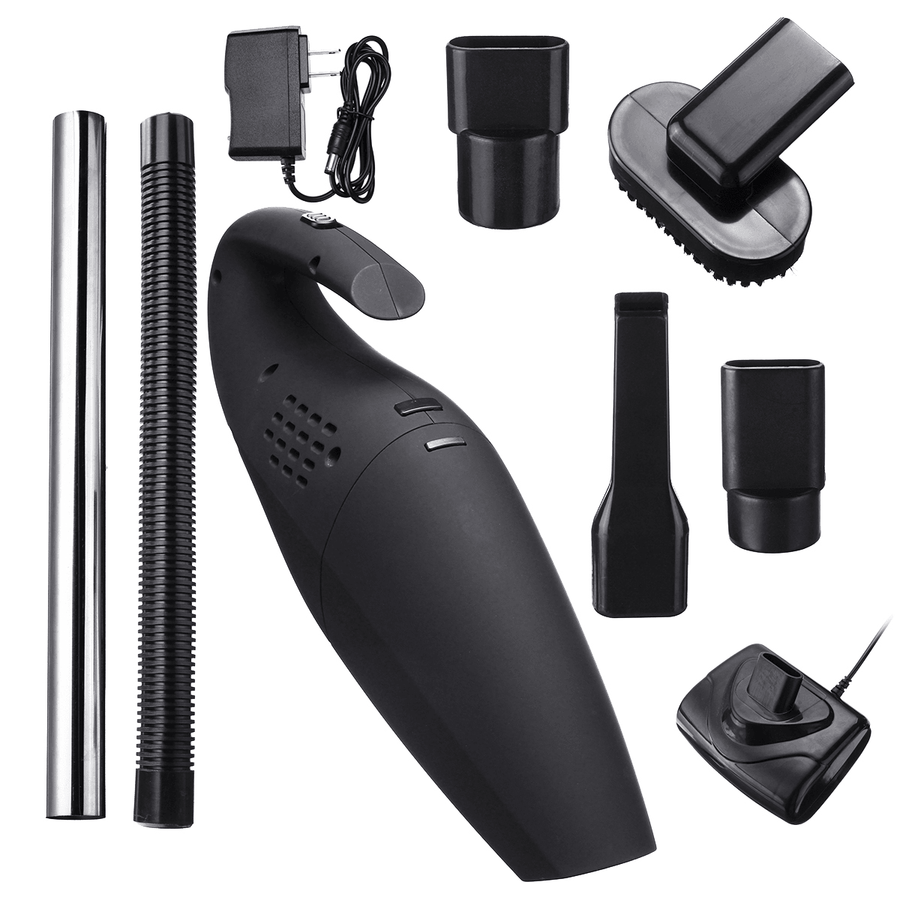 110-240V 120W Handheld Car Wireless Vacuum Cleaner with High Power Dual Purpose Wet & Dry Portable Rechargeable Home Cleaning Tool - MRSLM