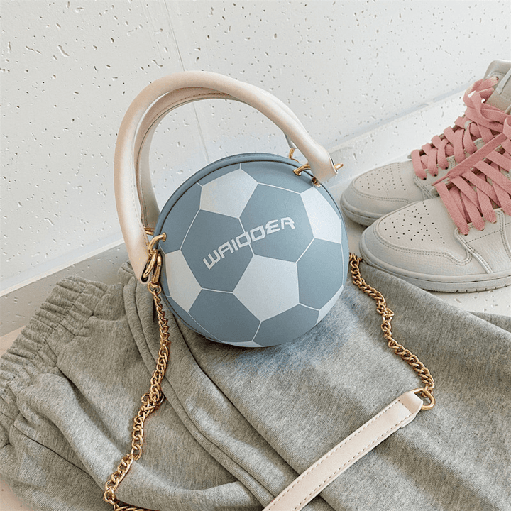 Women Fashion Basketball Football Chains Casual Handbag Crossbody Bag - MRSLM