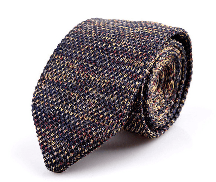 Korean Version of British Retro Fashion Wool Hand-Made Tide Sharp-Pointed Necktie - MRSLM