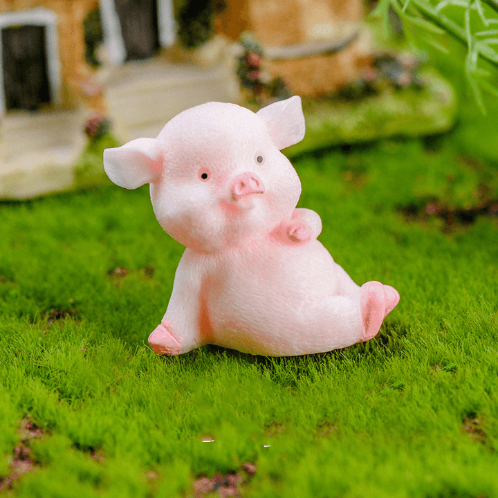 Succulent Cartoon Pendant Pig Year Resin Crafts - MRSLM