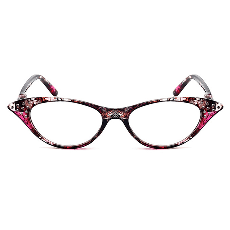 Women Cat Eye Flower Frame Reading Glasses - MRSLM