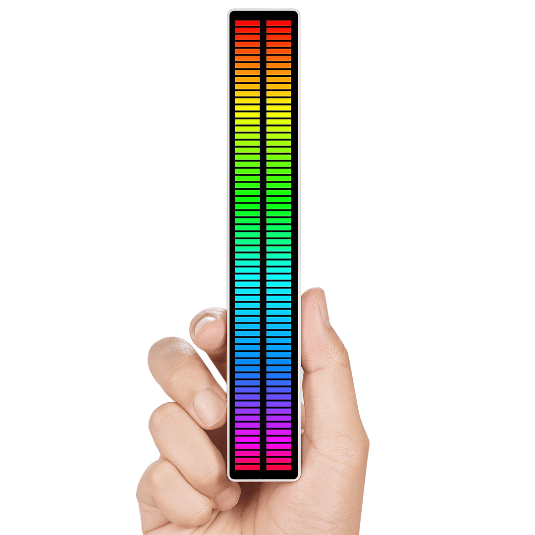 10W USB Pickup Rhythm Lamp Audio LED Level Meter Display Spectrum Analyzer RGB LED Music Spectrum Indicator - MRSLM