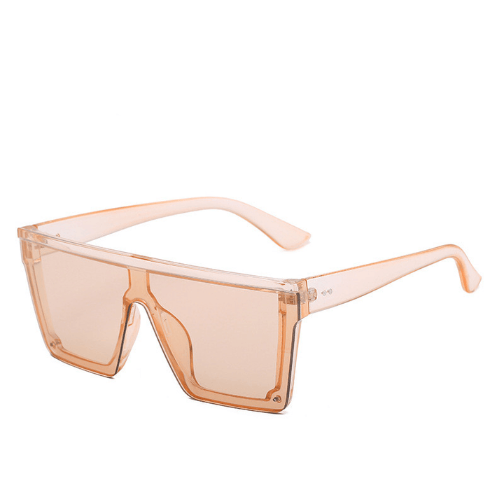 Fashion Rice Nails One-Piece Lens Sunglasses - MRSLM