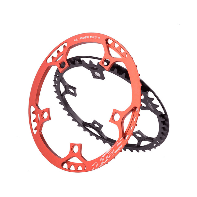 ZTTO Single Speed 130BCD 45 47 53T 56T 58T Folding Bike Chain-Wheel Ultralight Crank Tooth round Chain Flywheel - MRSLM