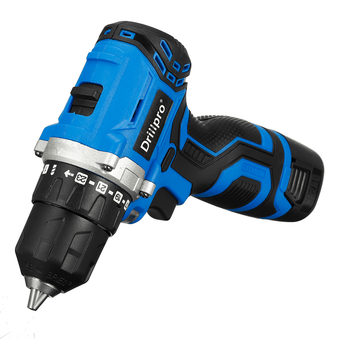 Drillpro 16.8V Mini Brushless Electric Drill Rechargeable Portable Wood Metal Plastic Drilling Tool W/ 1/2 Battery - MRSLM