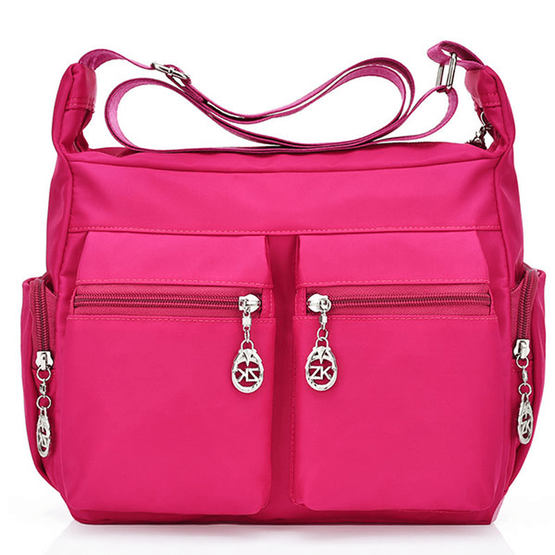 Women Nylon Waterproof Outdoor Crossbody Bag Shoulder Bag - MRSLM