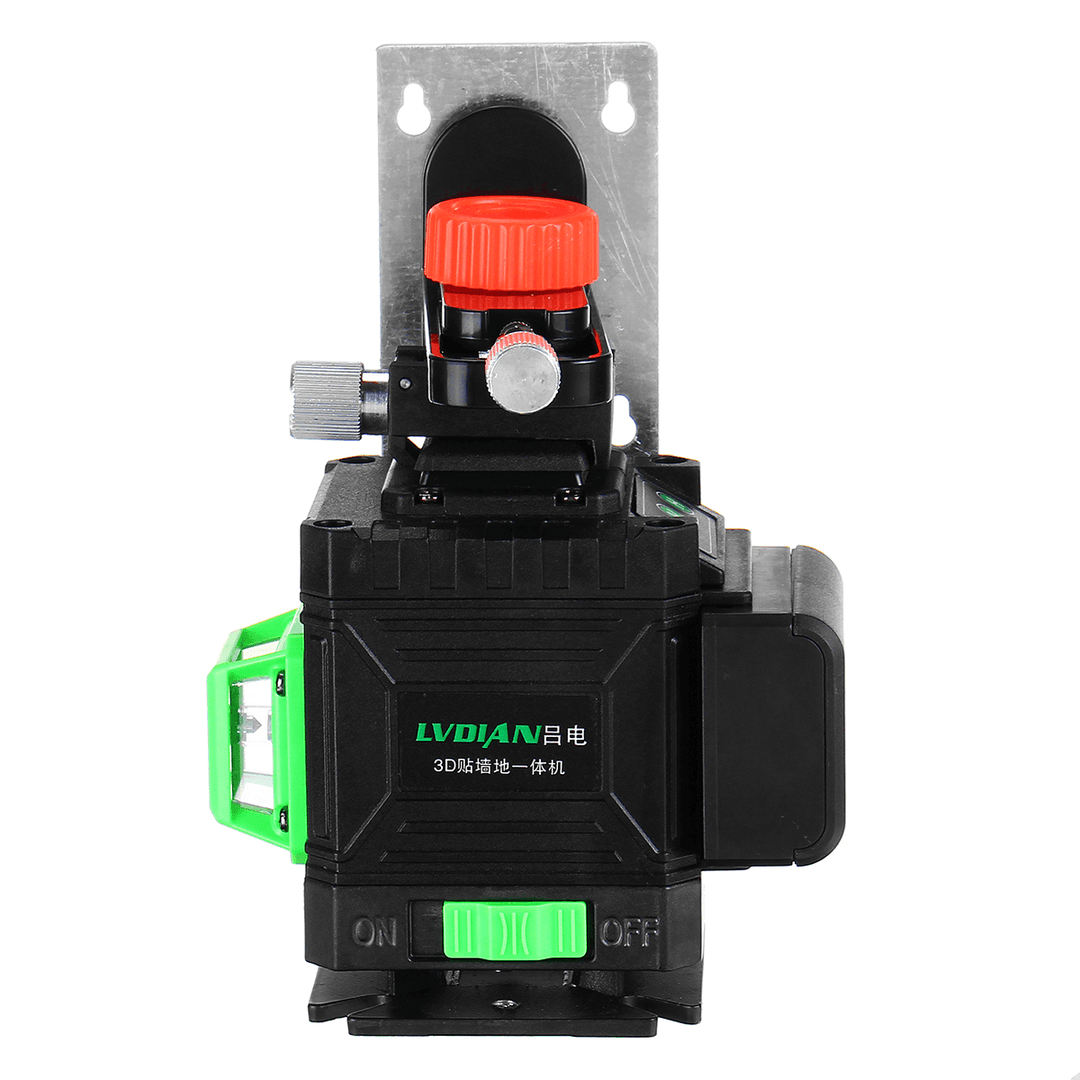 12 Lines 3D Laser Level LCD Green Self Leveling Cross Horizontal Vertical Tool - MRSLM