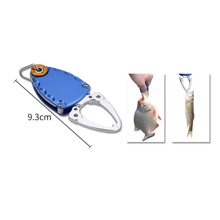 ZANLURE Space Aluminum Mini Fish Controller Outdoor Portable Fishing Pliers Fishing Trap Fishing Tools-Sliver/Black/Blue - MRSLM