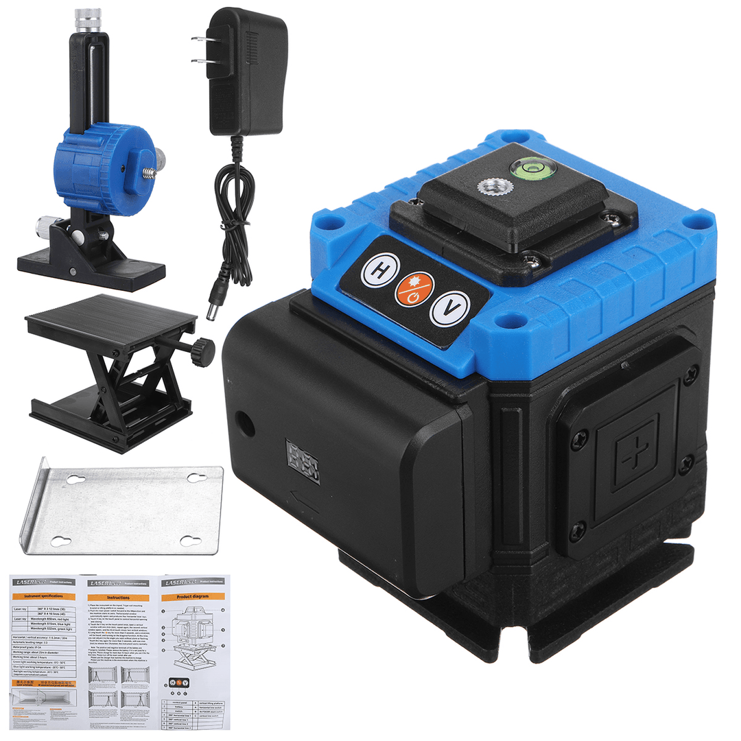 8/12/16 Line Laser Level Digital Self Leveling 360° Rotary Measuring Machine - MRSLM