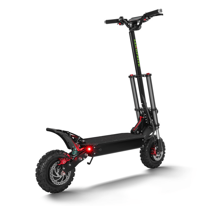 LANGFEITE T8 1200Wx2 Dual Motor 26Ah 11Inch Folding Electric Scooter Top Speed 70 Km/H Max.Load 150Kg Double Brake System EU Plug - MRSLM