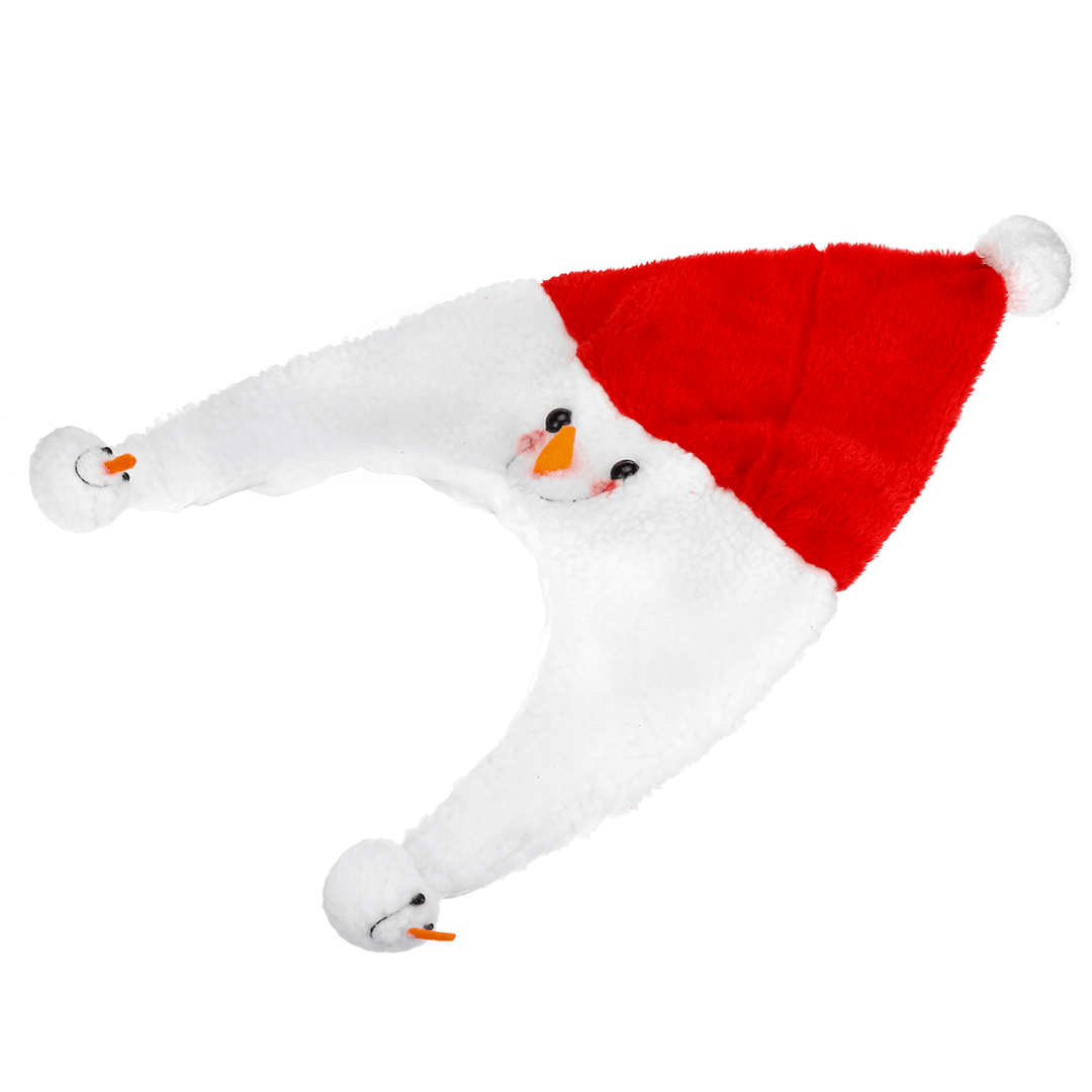 Unisex Christmas Xmas Novelty Plush Hat Santa Claus Hat Holiday Decoration - MRSLM