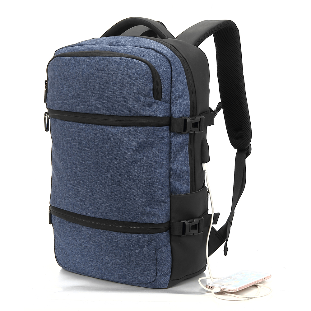 Men Large Capacity Travel Bag USB Charge Backpack - MRSLM