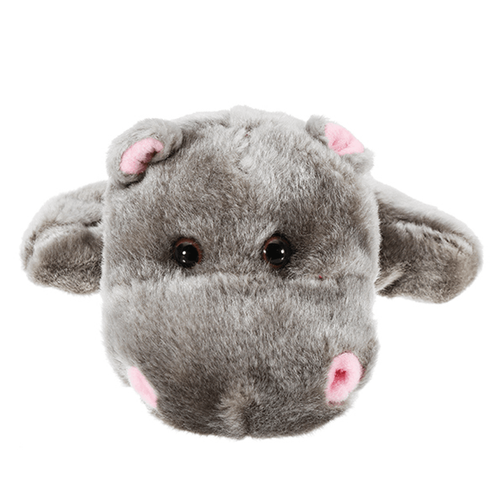 27Cm Baby Plush Toys Cute Cartoon Hippo Hand Puppet Baby Kids Doll Plush Toy Hand Puppets - MRSLM