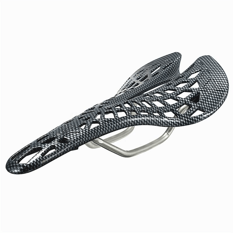 BIKIGHT 280 * 135MM Carbon Mountain MTB Road Bicycle Bike Cycling Hollow Light Weight Saddle Seat - MRSLM