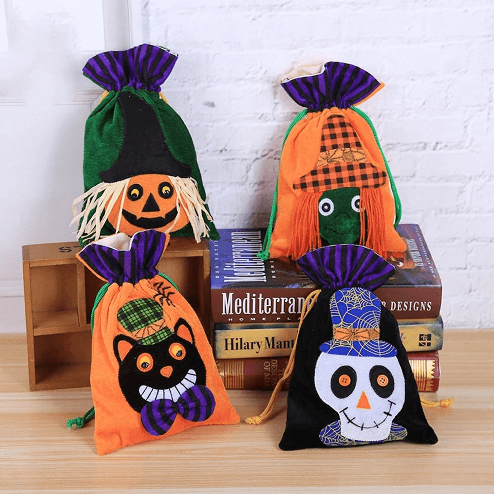 Halloween Children Chocolate Candy Packaging Bag Velvet Gift Bag - MRSLM