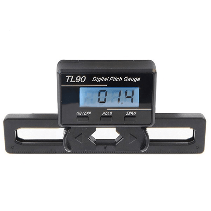 LCD Digital Pitch Gauge Blades Angle Measure Tool for ST250-800 Flybarless Helicopter - MRSLM