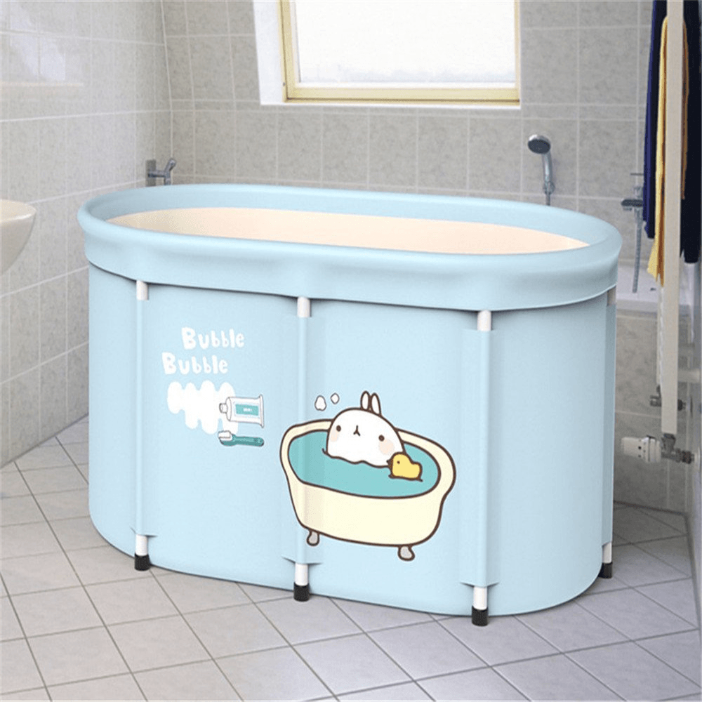 Bath Sauna Adult Folding Bathtub Bath Barrel Household Large Tub Thickened Adult Bath Tub Full Body Hot Tub with Lid Set - MRSLM