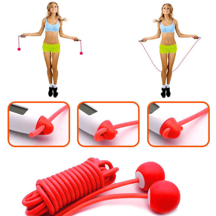 3M Jump Ropes with LCD Electronic Counting Skip Rope Outdoor Fitness Equipment Cordless Rope Skipping Accessories - MRSLM