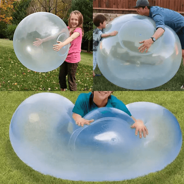 Children Outdoor Soft Air Filled Bubble Ball Soft TPR Rubber Balloon Fun Party Game Toy for Kids Birthday Party Favors - MRSLM