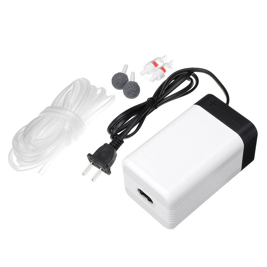 CT-202 Aqua Aquarium Air Pump Oxygen Fountain Pond Aerator Water Fish Tank 2 Outlet - MRSLM