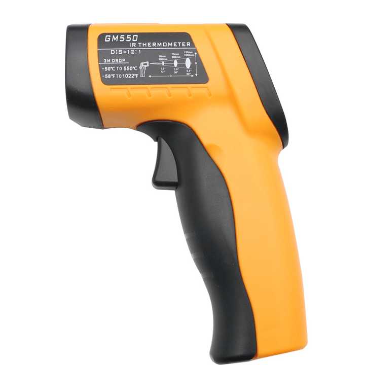 GM550 -50~550℃(-58 ° F~1022 ° F) Digital Infrared Thermometer Pyrometer Industrial Temperature Tester - MRSLM