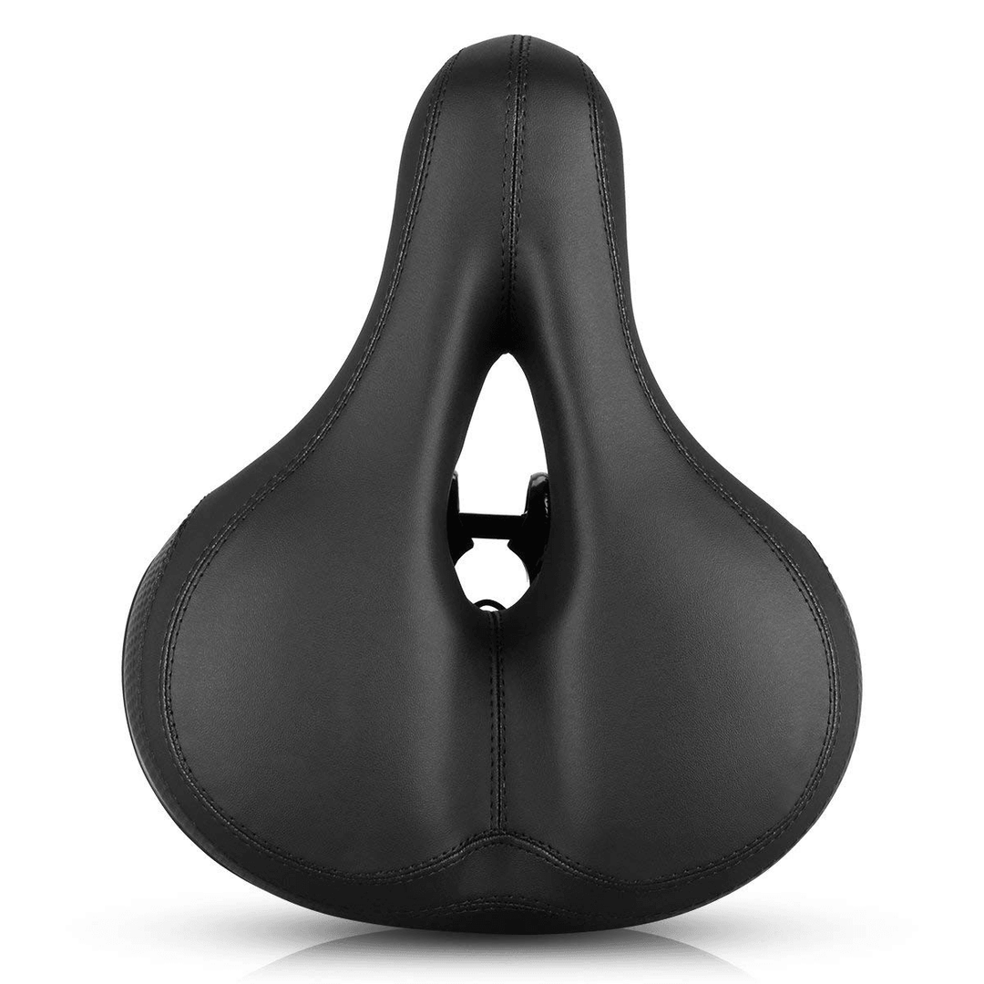 BIKIGHT Cycling Bicycle Soft Extra Comfort Saddle Seat Pad Sport MTB Bike Saddle with Hollow Cushion - MRSLM