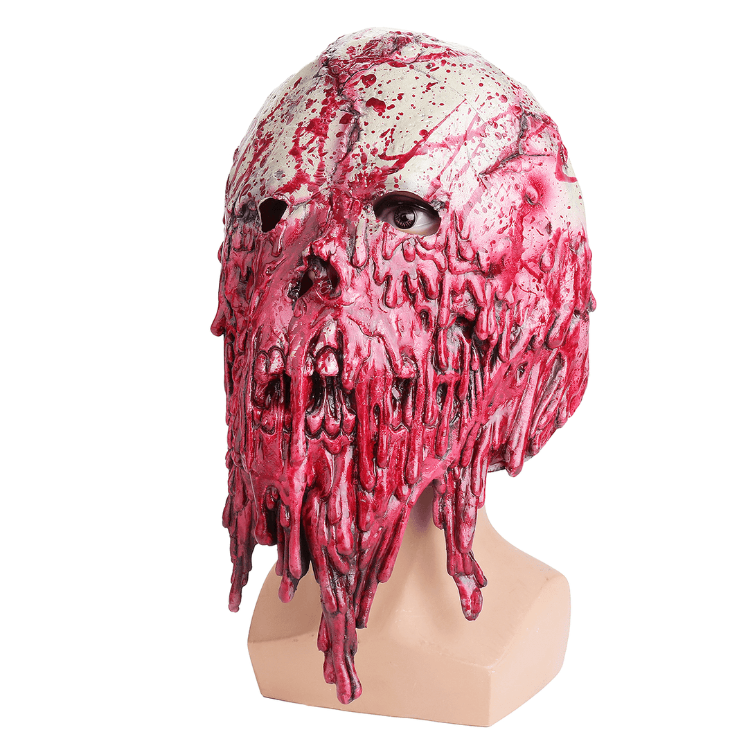 Halloween Mask Bloody Festival Skull Zombie Latex Cosplay Horror Costume Props Mask - MRSLM