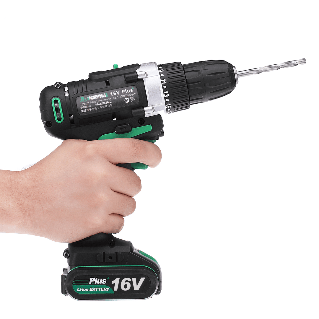 AC 100-240V Lithium Cordless Electric Screwdriver Screw Drill Driver Tool 1.5Ah 1 Charger 1 Battery - MRSLM