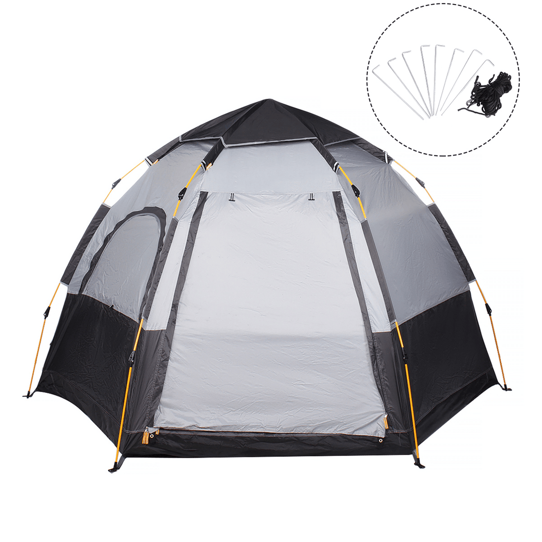 3-4 Persons Camping Tent Anti-Uv Sunshade Shelter Automatic up Tent Outdoor Camping Family Travel Tent - MRSLM